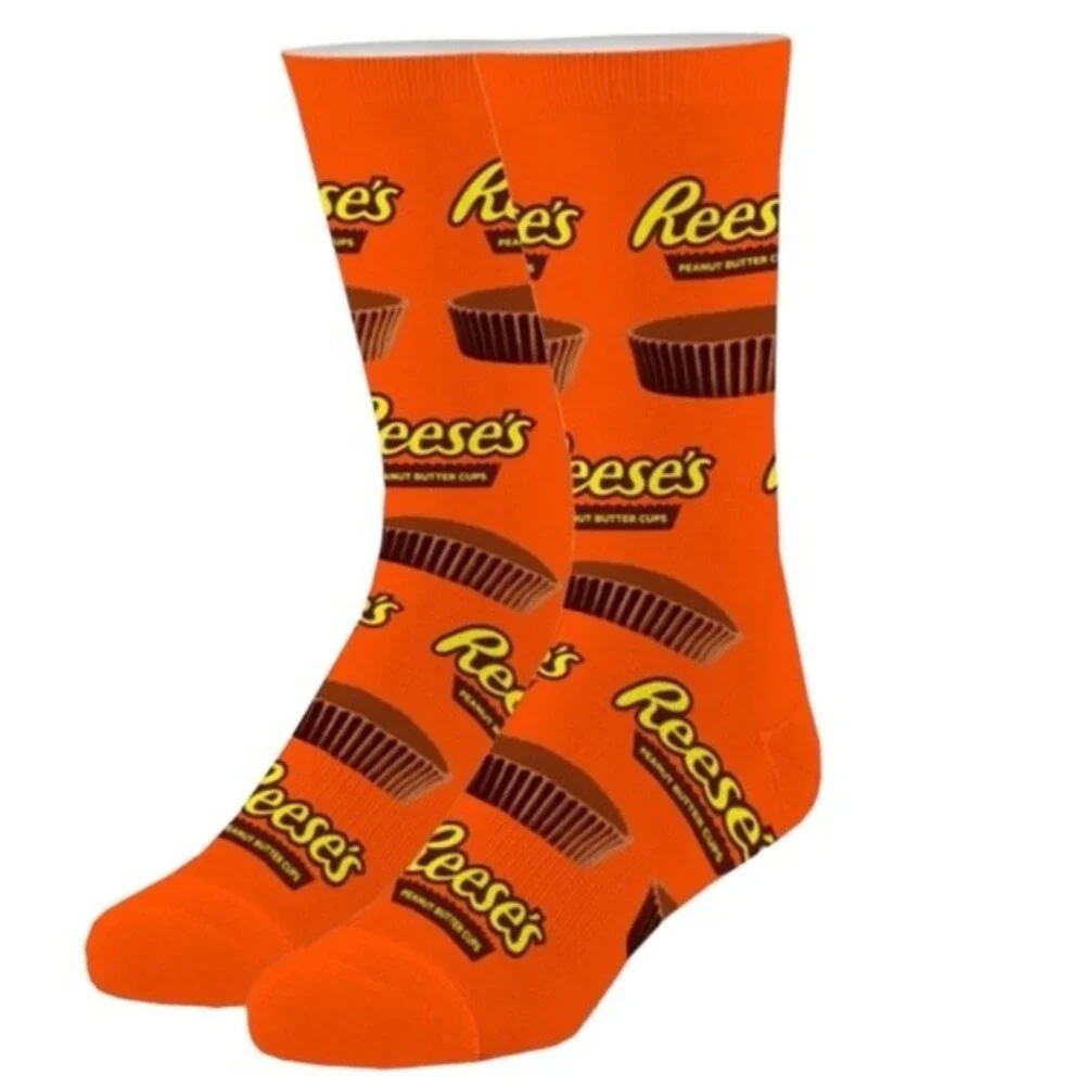 Crazy Socks Reese's Cups Men Crew Size 6-12